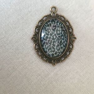 Vintage Leopard Print Pendant